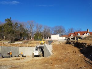Tunnel excavation project.